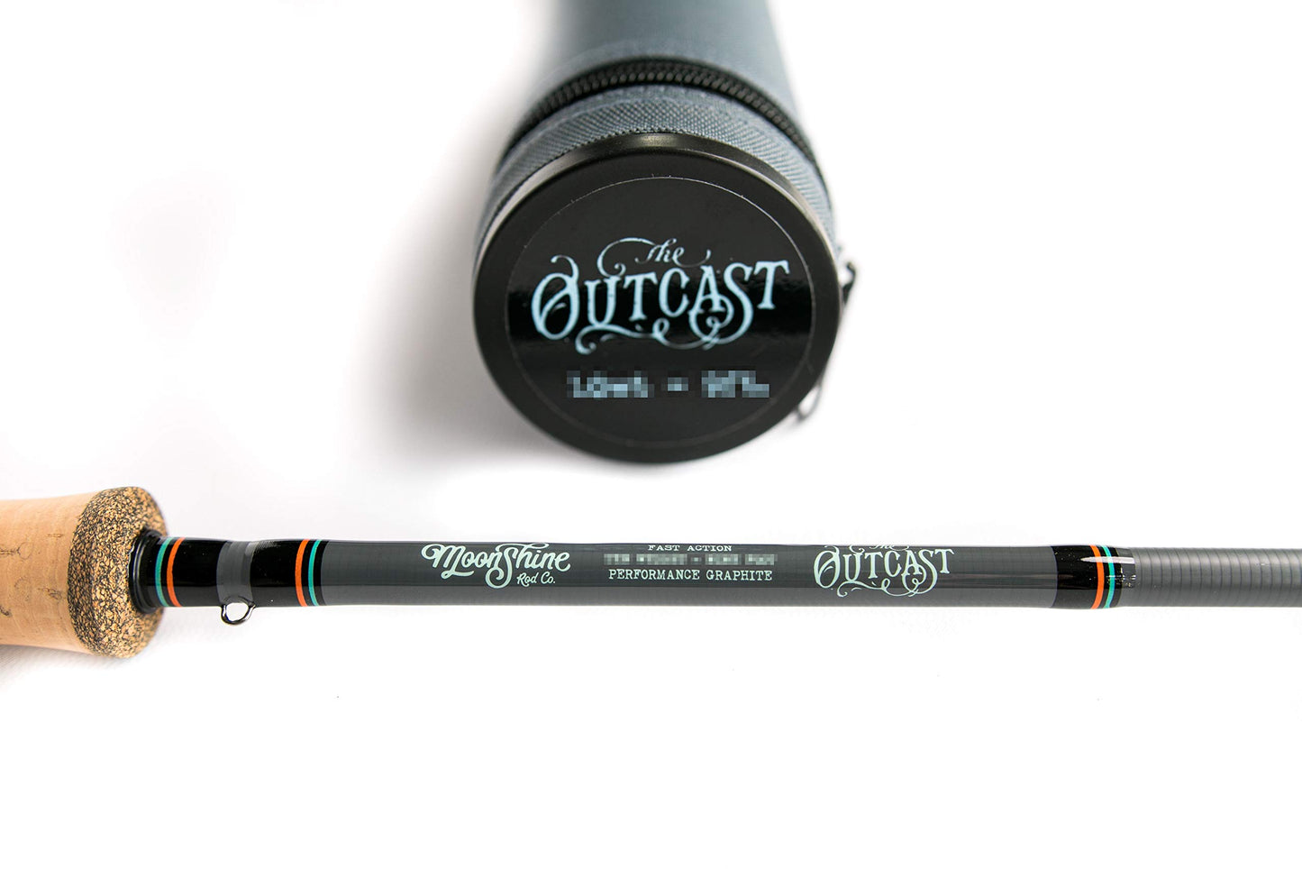 Moonshine Rod Company Fly Fishing Rod with Carrying Case and Extra Rod Tip