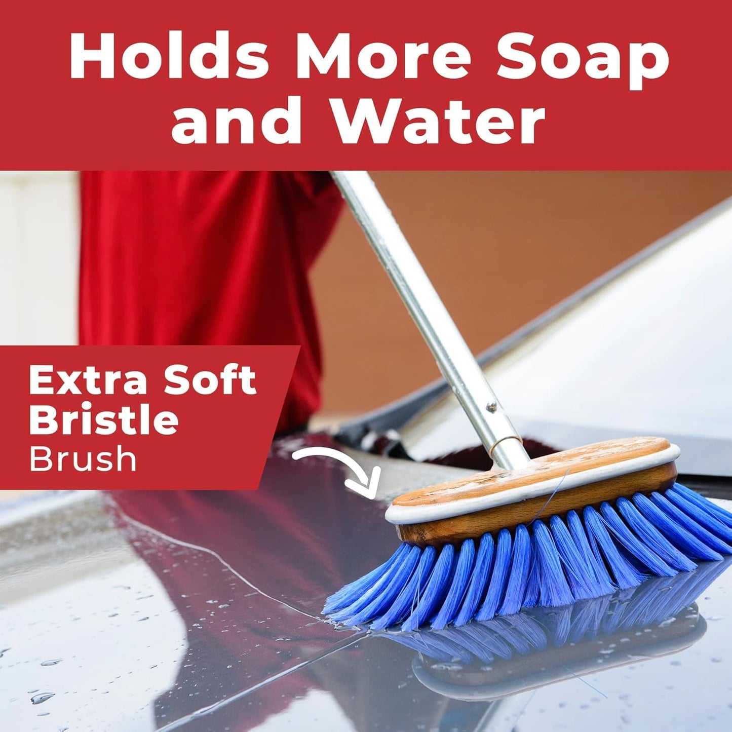 Shurhold 6" Nylon Extra Soft Bristles Deck Brush