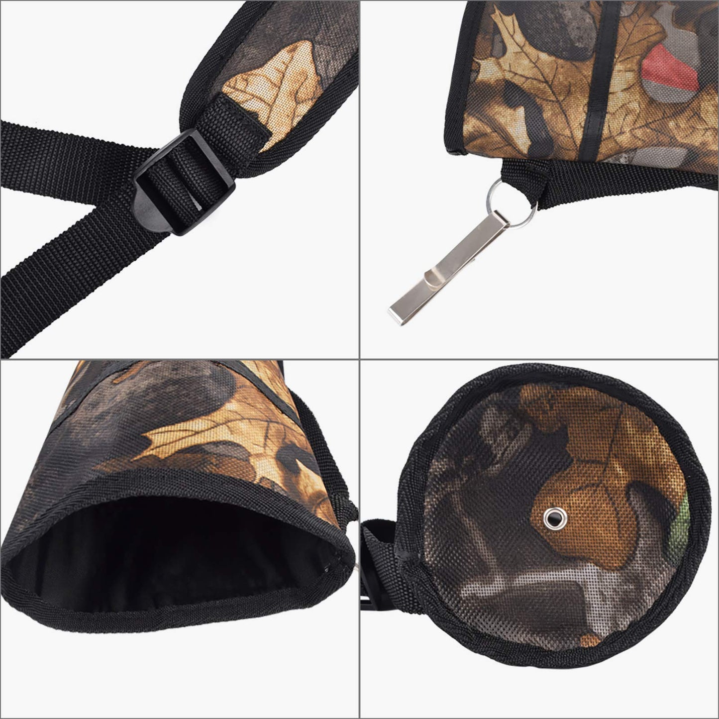 EOUS Archery Arrow Holder for Youth Kid Childrens Arrow Quiver Bags for Arrows Kids,Back and Hip Side Quiver,CAMO