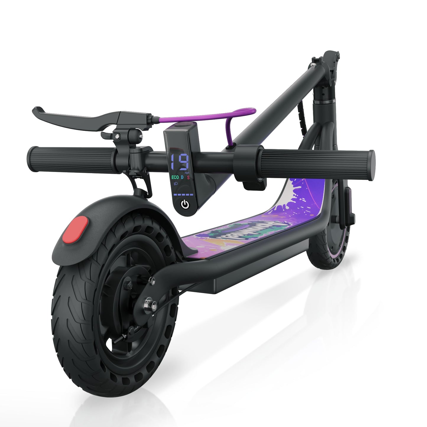 Aovowheel Electric Scooter for Adults, Folding E Scooter with 350W/500W Motor 19 Mph Top Speed, Max 19-23 Miles Long Range, 8.5''Tires Commuting Scooters with Dual Brakes System, APP