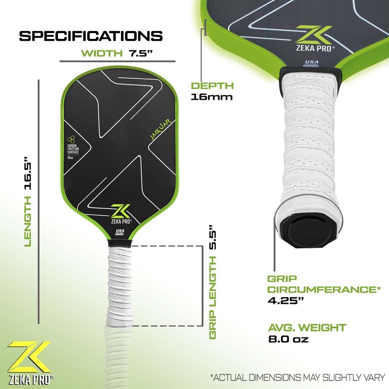 T700 Raw Carbon Fiber Pickleball Paddle - Aerodynamic Curve for Explosive Power & Control, 16mm Polypropylene Honeycomb, Thermoformed, Textured Grit Surface for High Spin, Premium Grip
