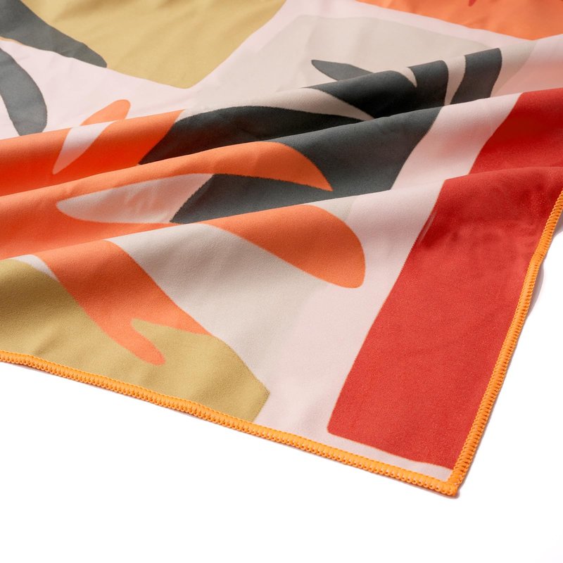 Eunzel 2 Pack Microfiber Beach Towel, Quick Dry Travel Towel Large Sand Free Towel for Beach, Camping, Swim Pool, Gym, Sports& Yoga 71"x32", Retro Tropics/Tropical Sunset