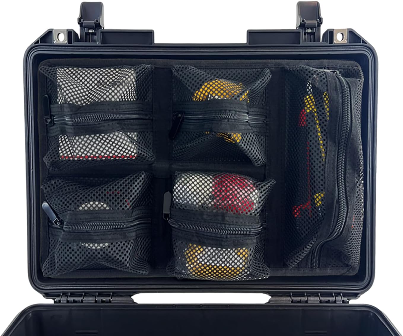 LAFENLIN Lid Organizer for Pelican 1450 Case - 5-Pocket Thick Mesh | Secures Camera Gear & Tools