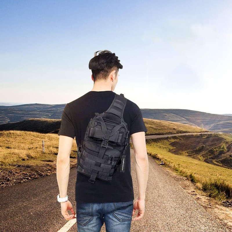 Tactical Sling Bag - Military Rover Shoulder Backpack | Waterproof EDC Assault Range Bag