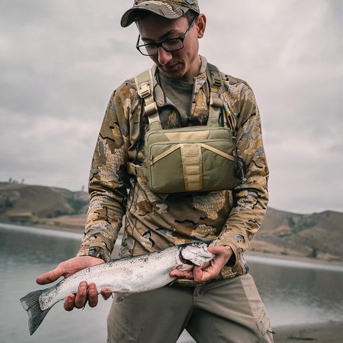 VOTAGOO GEAR Fishing Chest Pack, Fly Fishing Bag for Men and Women, Tackle and Fly Boxes Storage Pack, Hunting Binocular Pack