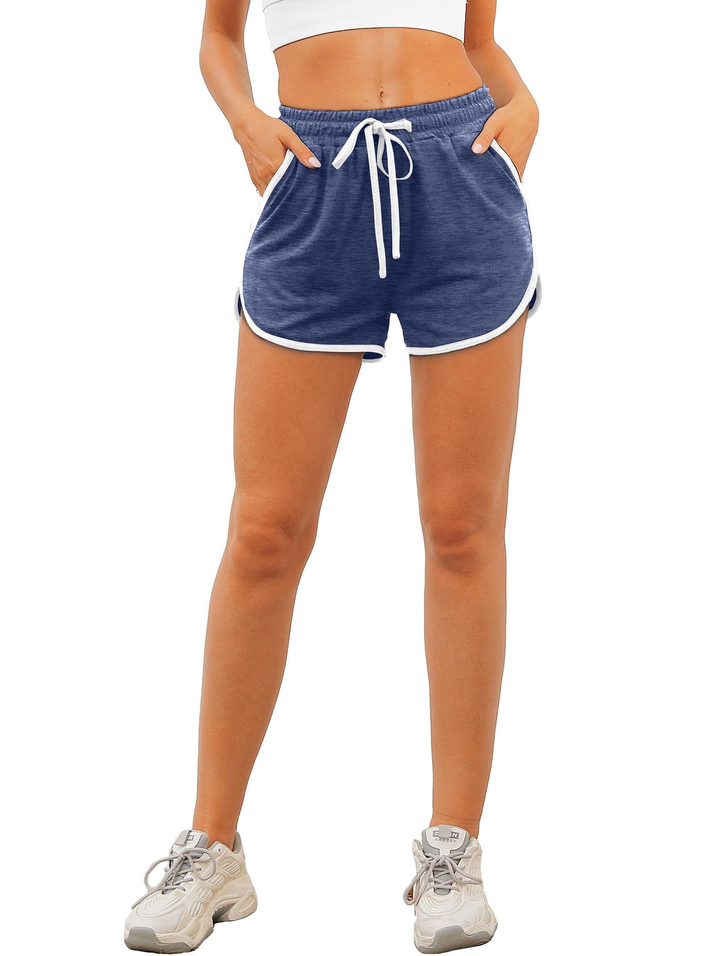Aloodor Athletic Shorts for Women Summer Outfits Soft Comfy Biker Gym Shorts Early Spring Fashion