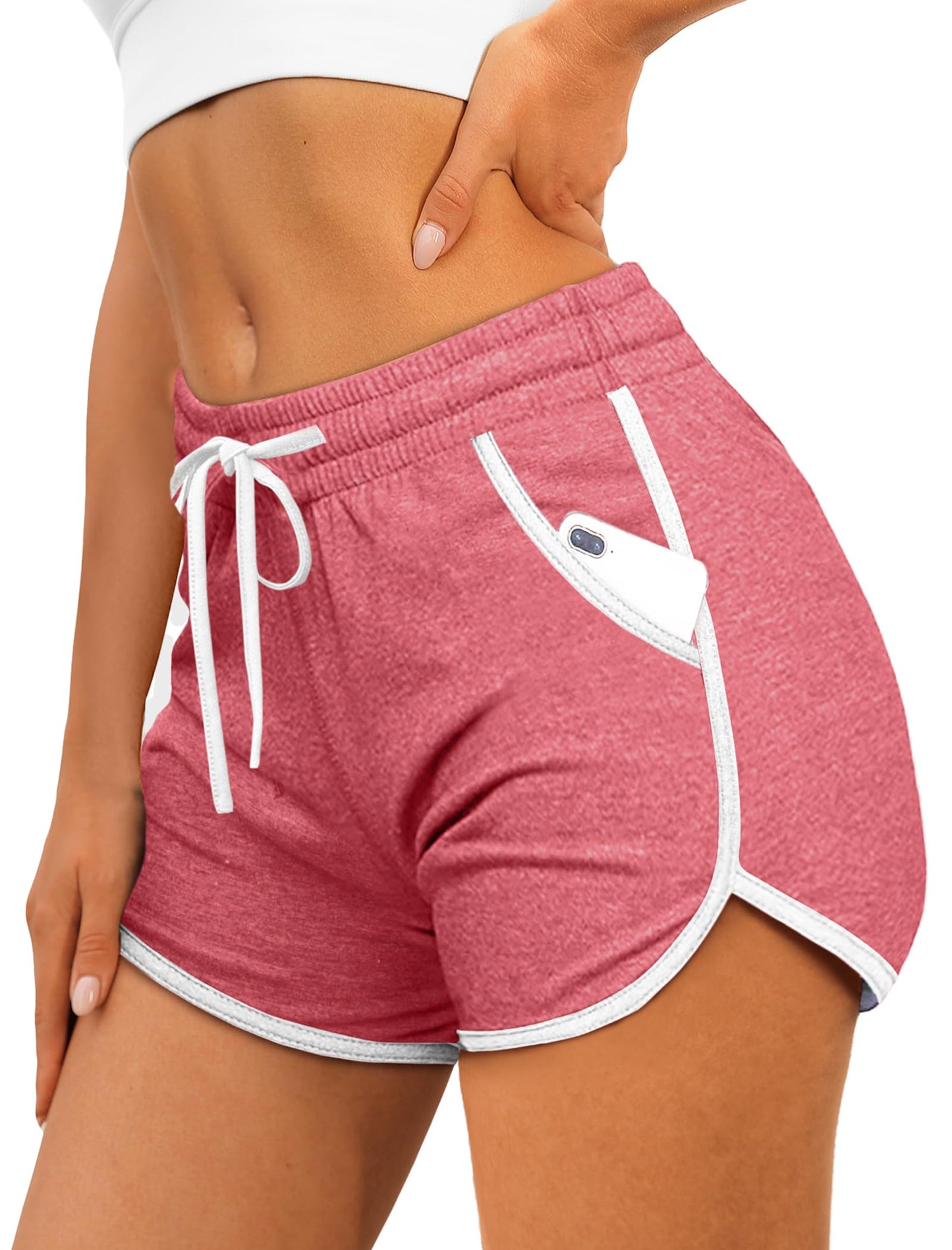 Aloodor Comfy Shorts for Women Athletic Workout Shorts Summer Outftis Spring Clothes with Pockets