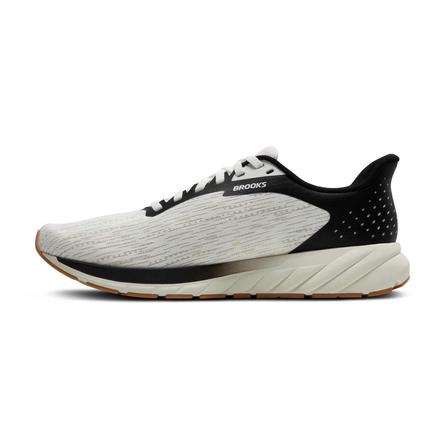 Brooks Women’s Anthem 7 Neutral Running Shoe - White/Black/Tan - 8 Medium
