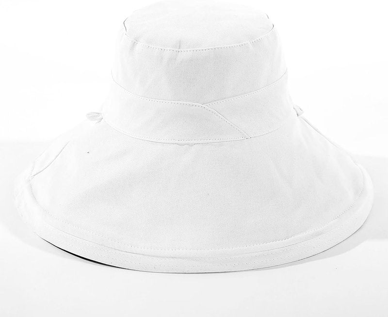 Summer Sun Hat for Women - Wide Brim Reversible Floral Beach Bucket Hat | UV Protection, Foldable Travel Design