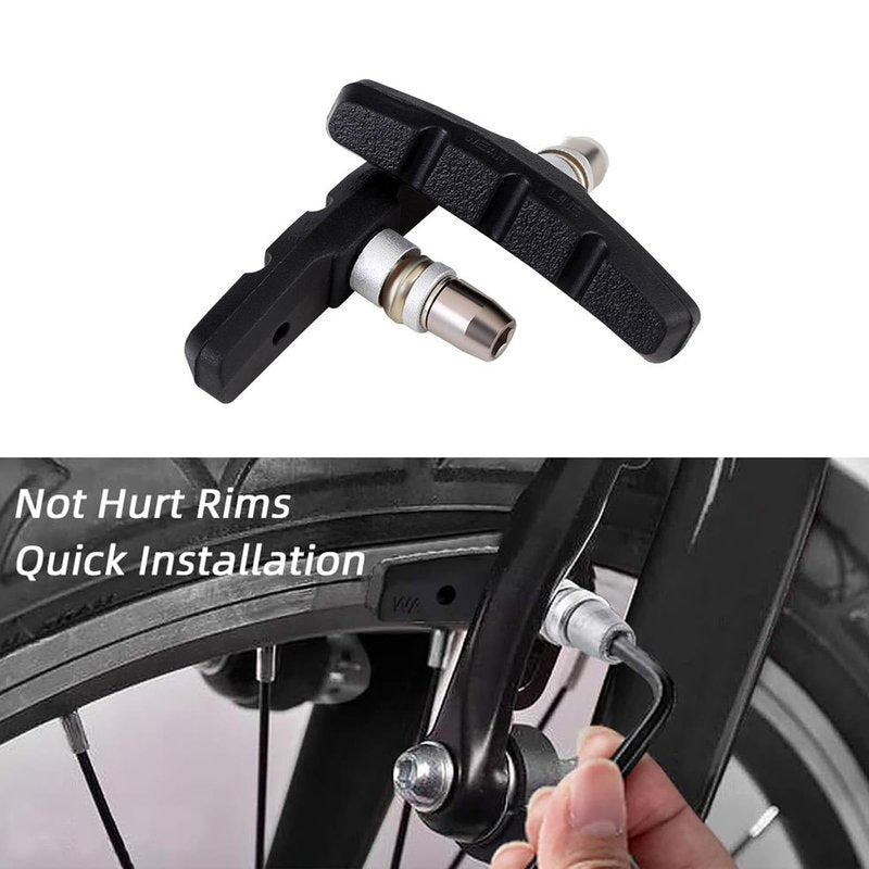 HHTOAR 6PCS Premium Bike Brake Pads, Professional Mountain Bicycle V-Brake Pads, 70mm Universal V Brake Pads,for Cruiser MTB Mountain Bicycle Universal V-Brake Blocks,No Noise No Skid
