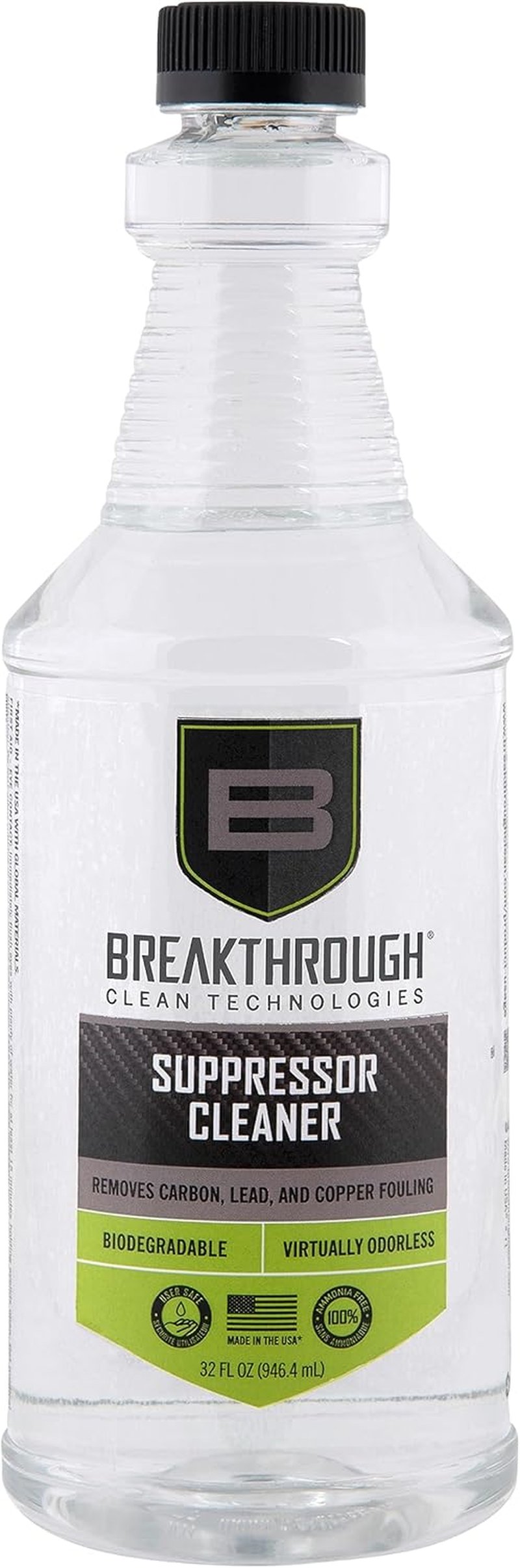 Suppressor Cleaner - Advanced Breakthrough Formula for Firearm Maintenance | 8 oz Bottle