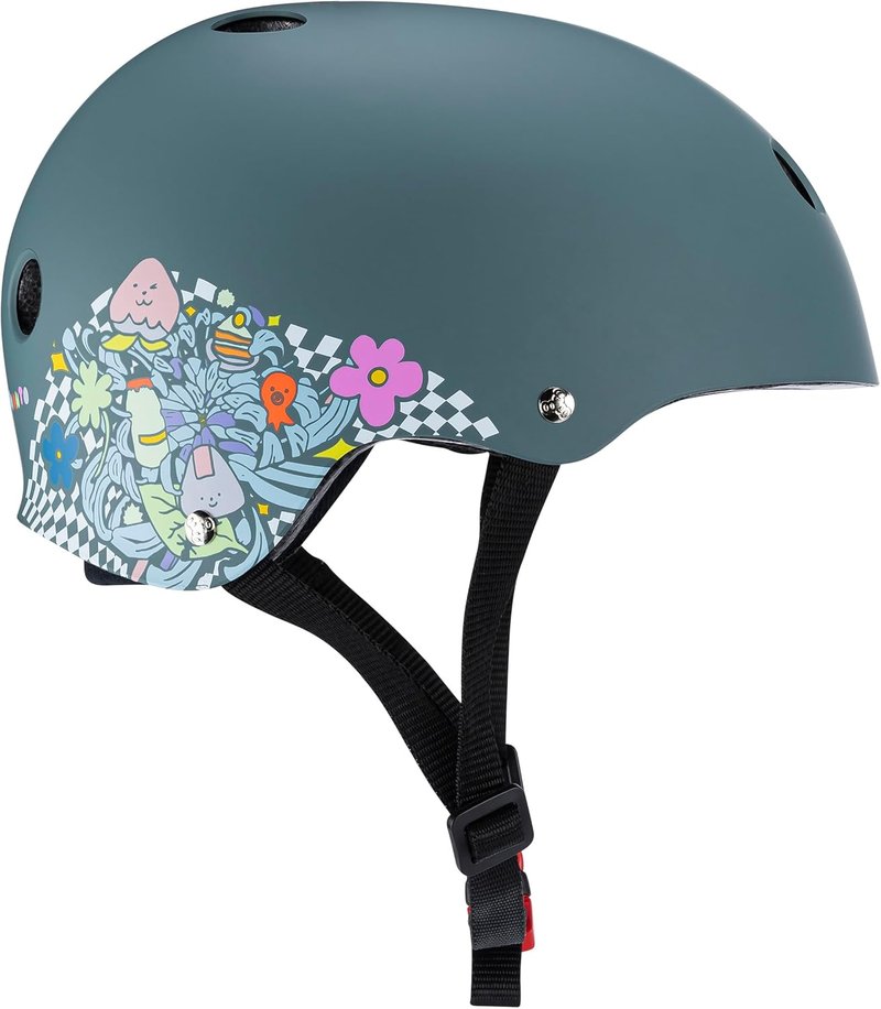 Triple Eight Sweatsaver Helmet - Certified Safety Gear for Skateboarding, BMX & Roller Sports | Adjustable Fit