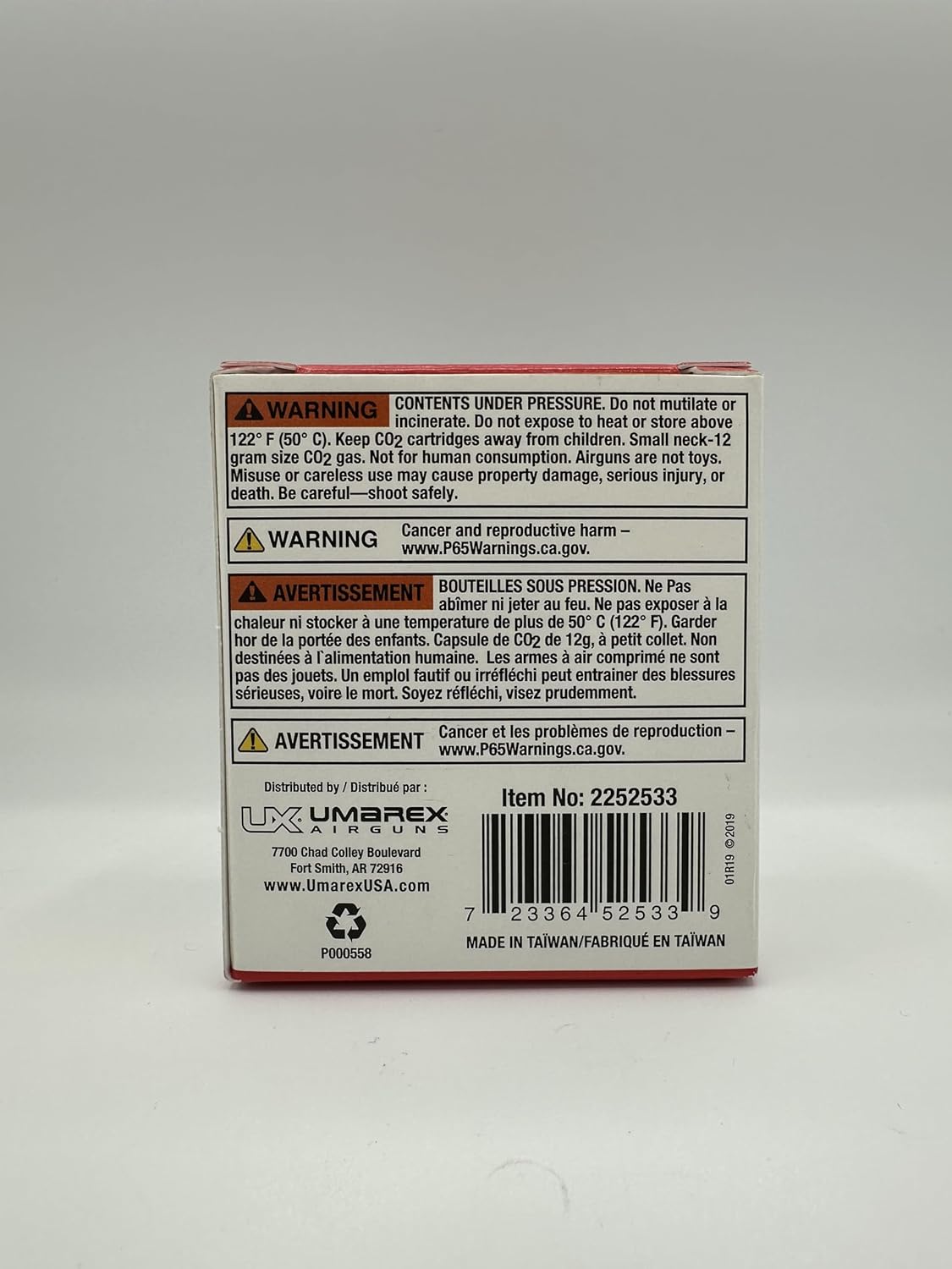 High-Grade CO2 Cartridges for Pellet Guns - 12-Pack, Reliable Performance