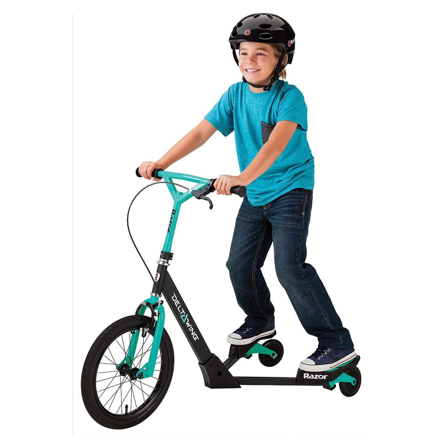 Razor DeltaWing Scooter Black/Mint Green, One Size