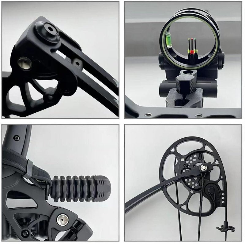 Compound Bow 0-70 Lbs Adjustable Draw Weight | Beginner & Intermediate Archers, 19.25"-31", IBO 320 fps, Complete Hunting Kit