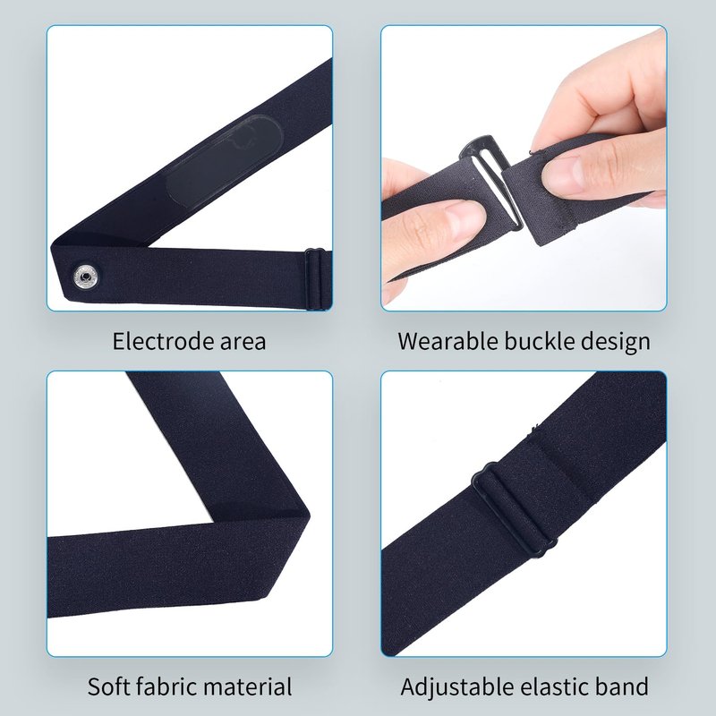 Rich Green Valley Heart Rate Monitor Replacement Chest Strap Compatible with Polar H10 H9 H7 H1 Wahoo Tickr Garmin Chest Belt