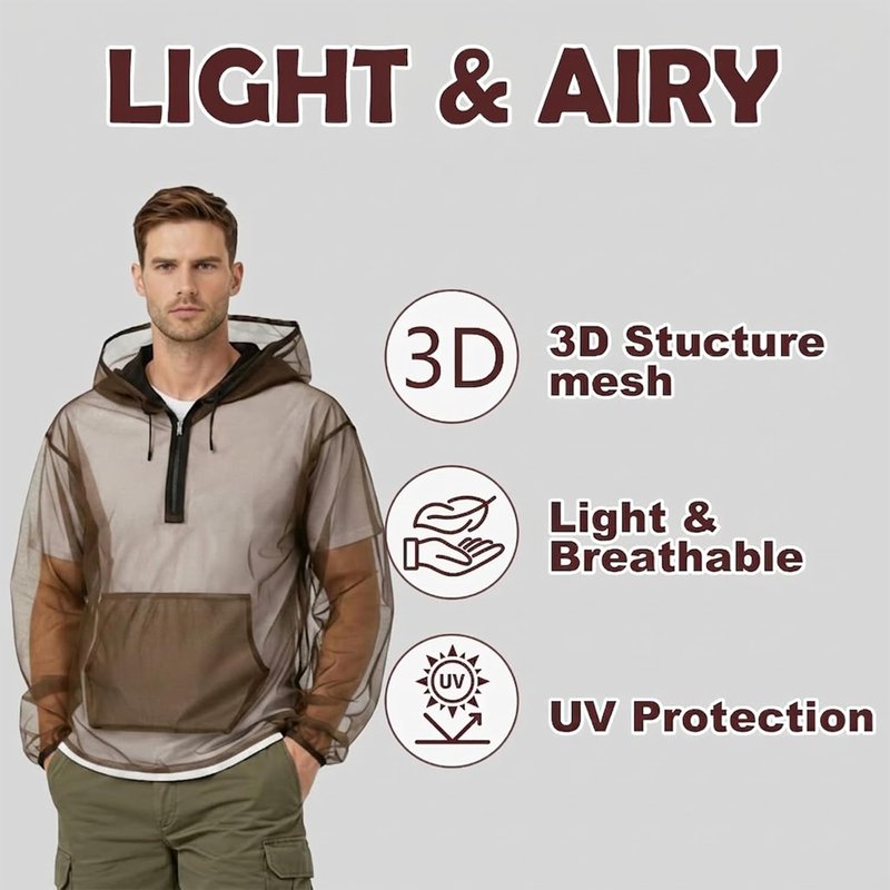 Aventik Mosquito Suit - Lightweight No-See-Ums Jacket & Pants | UV Protection for Outdoor Safety