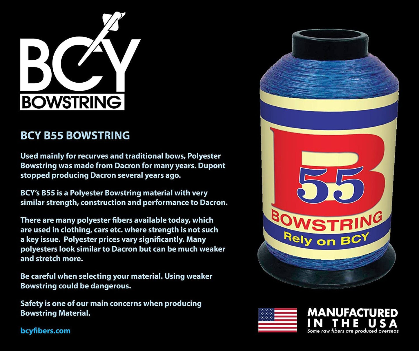 BCY B55 Bowstring Material 1/4 lb Seafoam