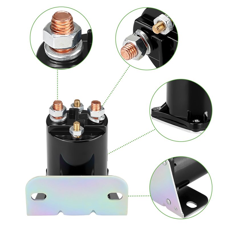 10L0L Golf Cart 48 Volt Solenoid for Yamaha G19, Club Car DS and EZGO Shuttle/Titan/XI-875 Electric Carts, 200A 4 Terminal, Replace OEM 101883601, 73231G01, JR1-H1950-00