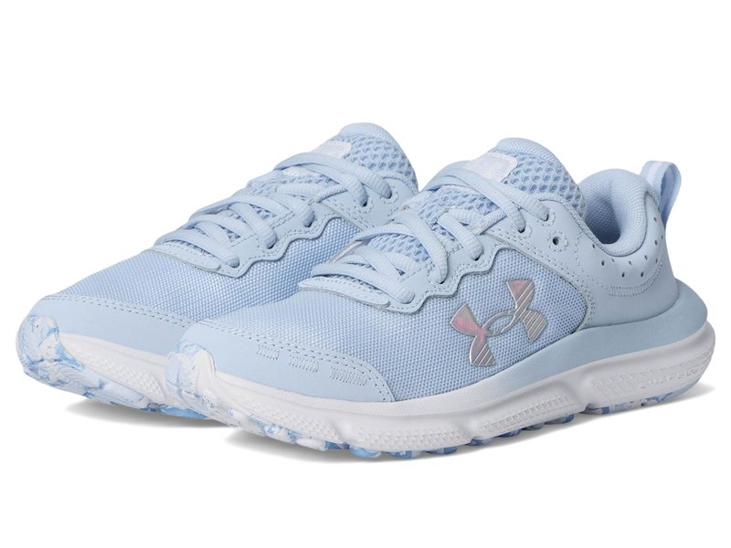 Under Armour Girls' Grade School Assert 10, (464) Nimbus Blue/Nimbus Blue/Iridescent, 7, US