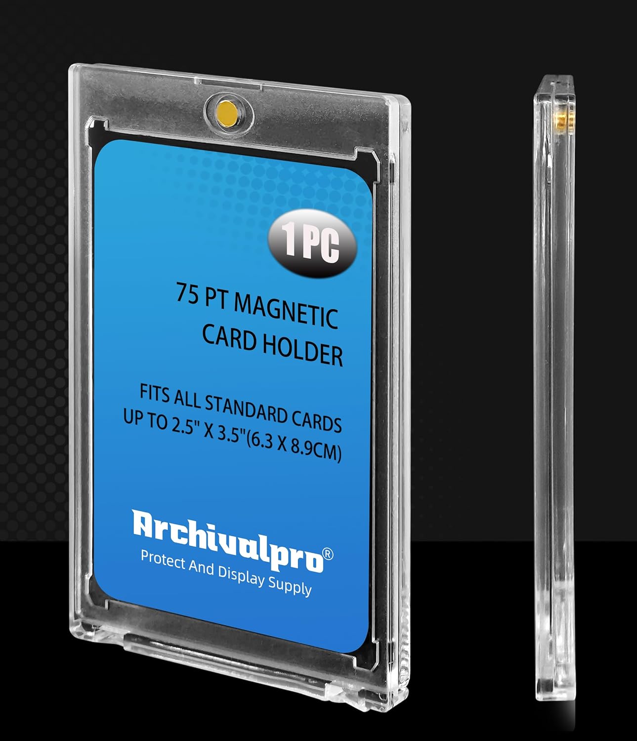 Magnetic Card Holder - Anti-UV Hard Acrylic for Trading & Baseball Cards | 1PC