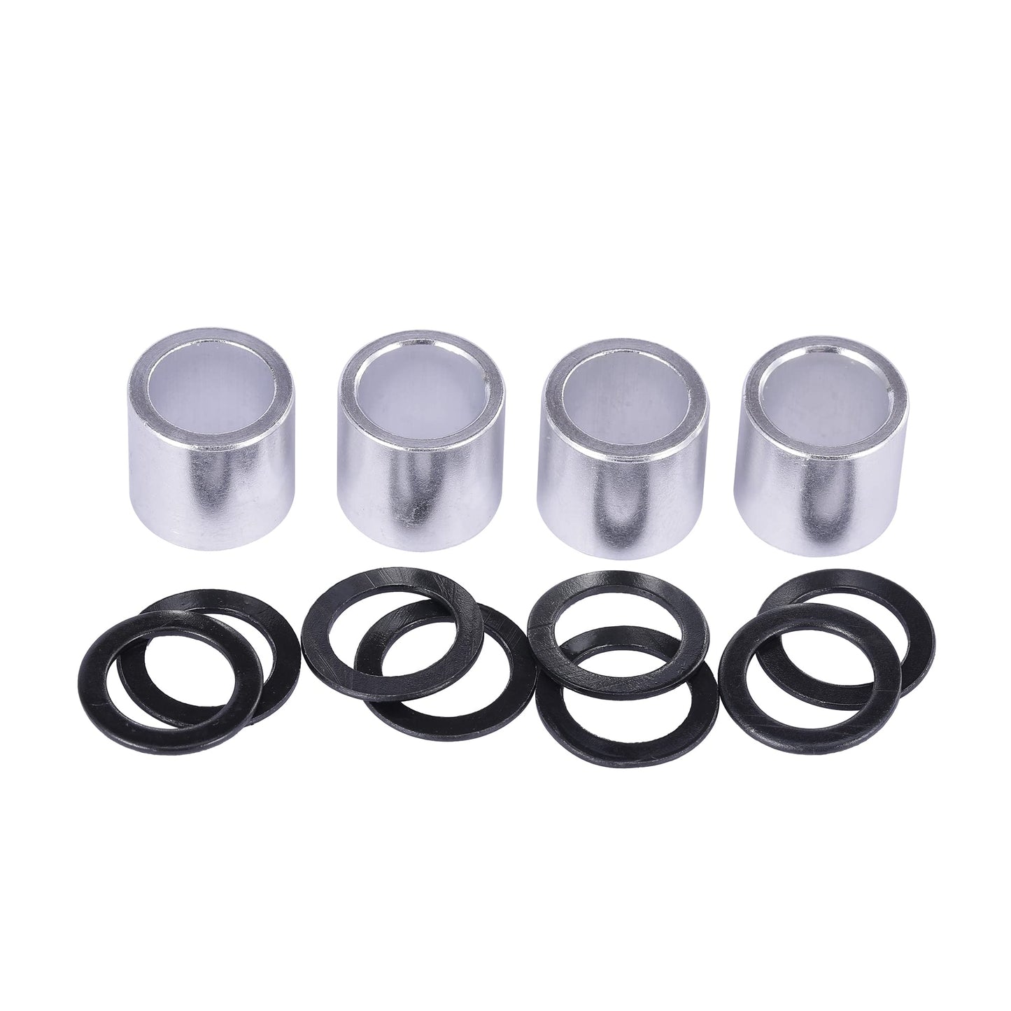 Adventure World Atlas 608-2RS Pre-Lubricated Skate Wheel ABEC-7 Bearings, Spacers & Washers Kit– for Roller Skates, Inline Skates, Roller Blades, Scooters, & Skateboards (8-Pack)