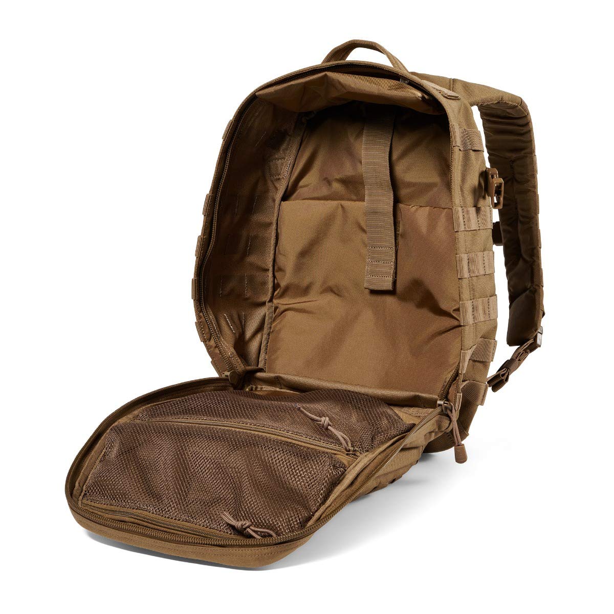 5.11 Tactical Backpack – Rush 12 2.0 – Military Molle Pack, CCW and Laptop Compartment, 24 Liter, Small, Style 56561, Kangaroo