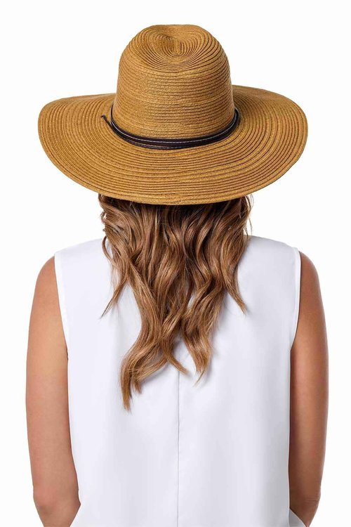 Women's Sun Hat with Chin Cord - UPF 50+ Sun Protection - Tempe in Tan