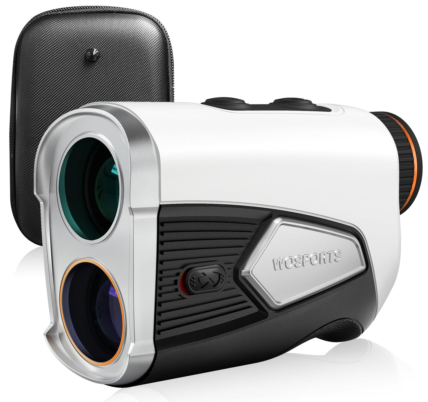 WOSPORTS Golf Rangefinder with Slope, 1500 Yards Laser Range Finder for Golfing/Hunting, 7X Magnification with Flag Pole Locking Vibration, Magnetic, Rechargeable, Feet/Meters/Yards Support