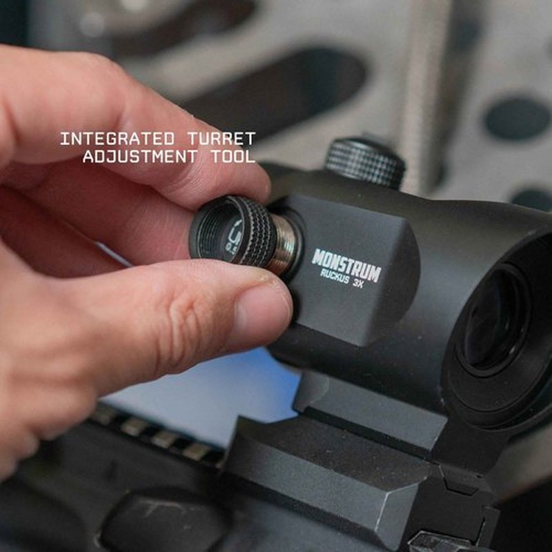 Monstrum Ruckus 3X Prism Scope with Shake Awake | DX1 Reticle