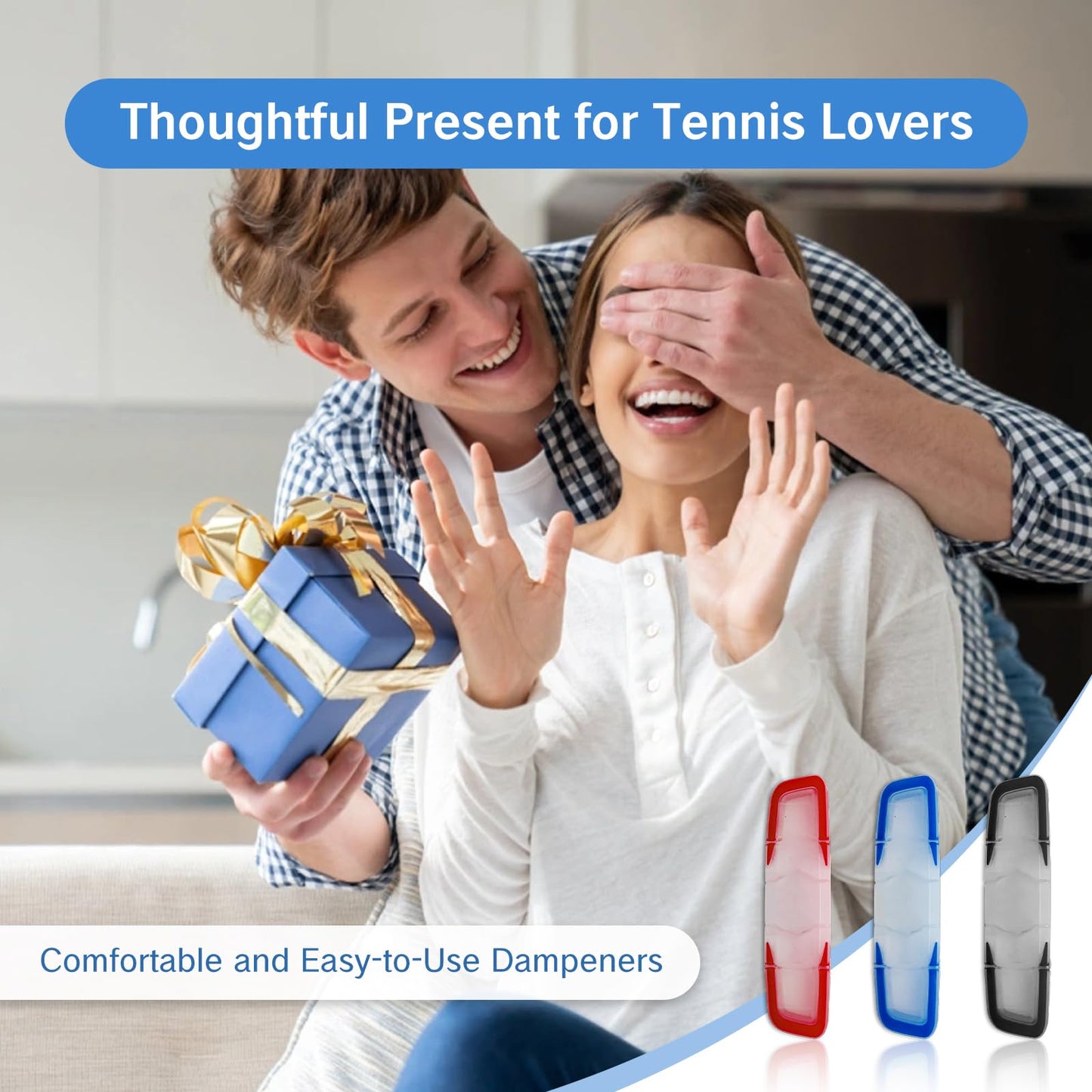 NIIIYTYB 3Pcs Dampers for Tennis Rackets Vibrakill Vibration Dampener Soft Silicone Shock Absorber Long Tennis Racquet Dampeners Vibrokill String Dampners Racquetball Accessories