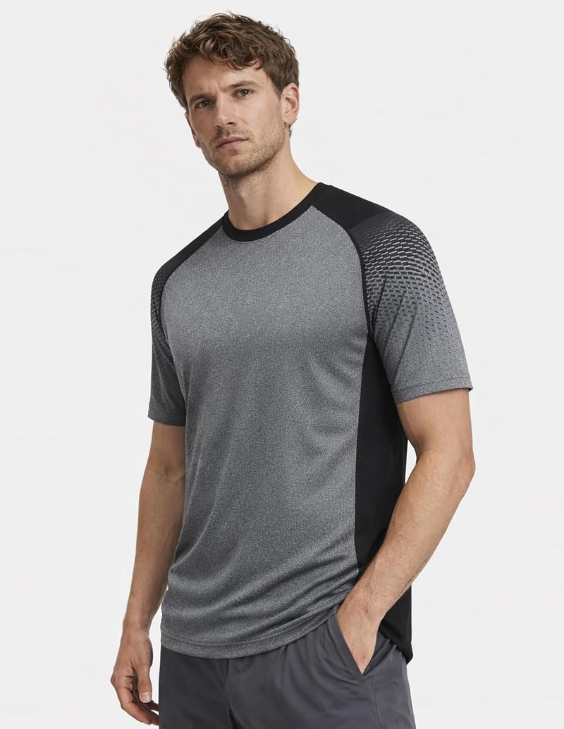 Men’s Active Quick Dry Crew Neck T-Shirts - 5 Pack Athletic Workout Tees | Short Sleeve, Comfortable Fit