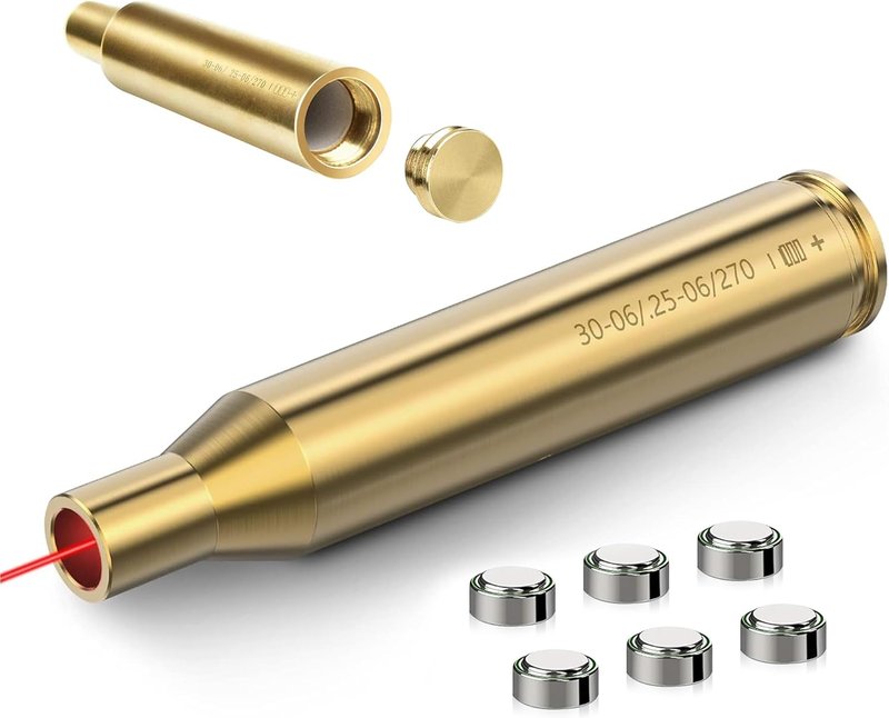 360 Tactical Laser Bore Sighter - .270 Red Laser Sight for 30-06, 25-06, and .270 Cartridges | Precision Hunting Tool