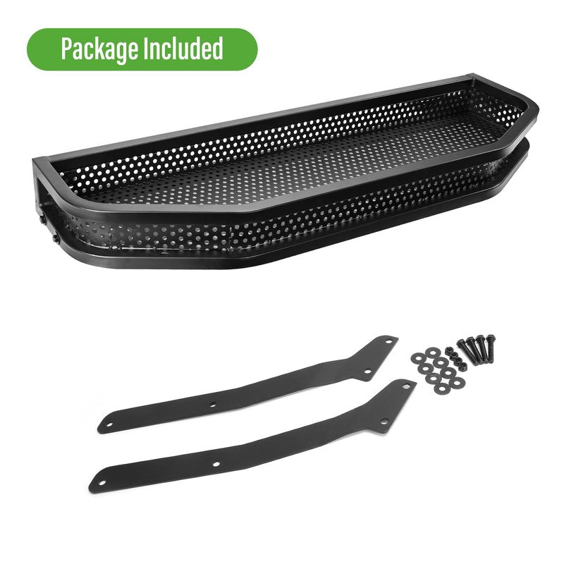 10L0L Golf Cart Ezgo TXT Front Cargo Basket Clay Outer Utility with Mounting Brakets for Gas & Electric Golf Carts, Heavy-Duty Steel Drop Mesh Storage Rack