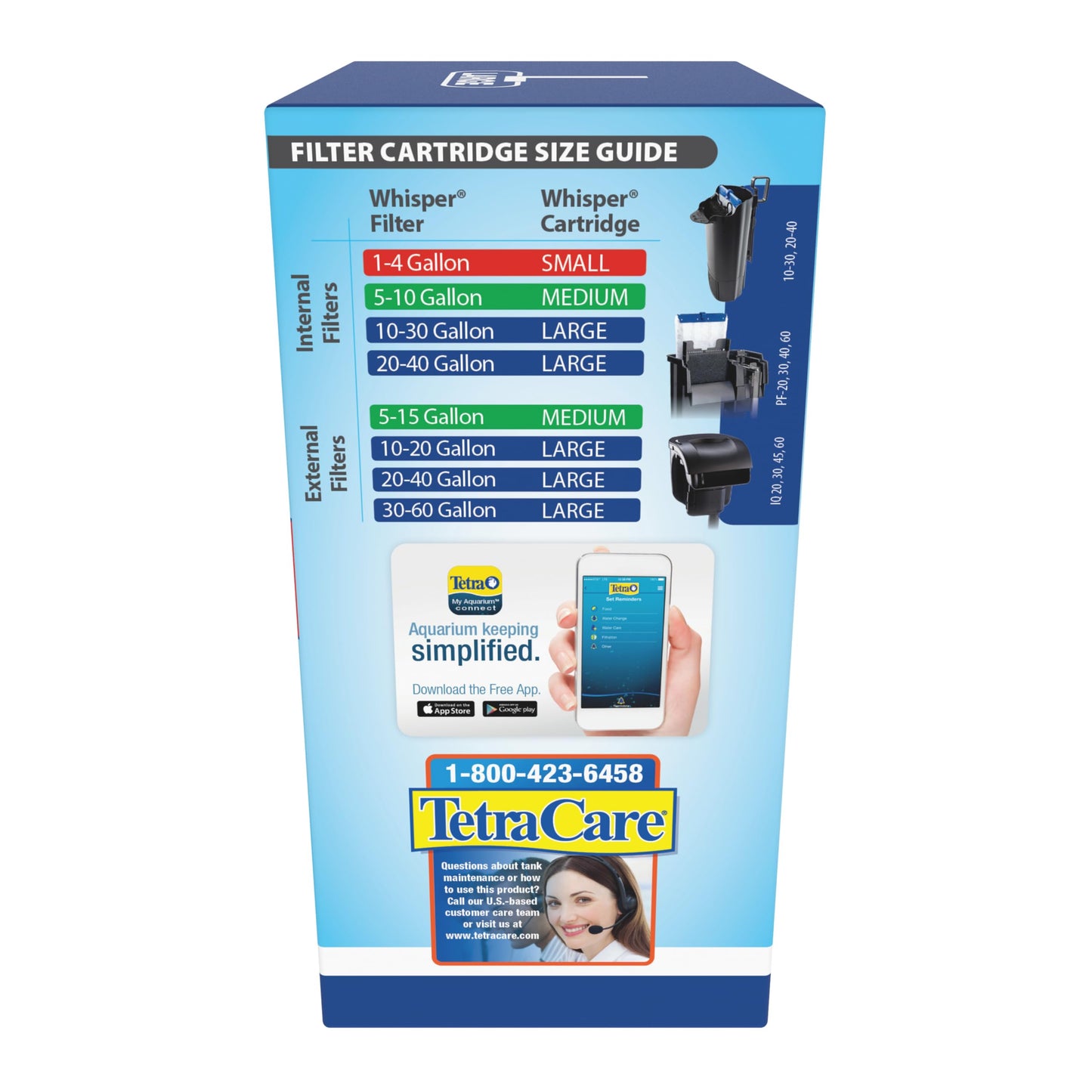 Tetra Whisper Bio-Bag Large Filter Cartridges for Aquariums, 3 Count, Ready to Use, Fits Tetra Whisper Fish Tank Filters 10-30 Gal, 20-40 Gal, PF-20, 30, 40, 60, IQ 20, 30, 45, 60