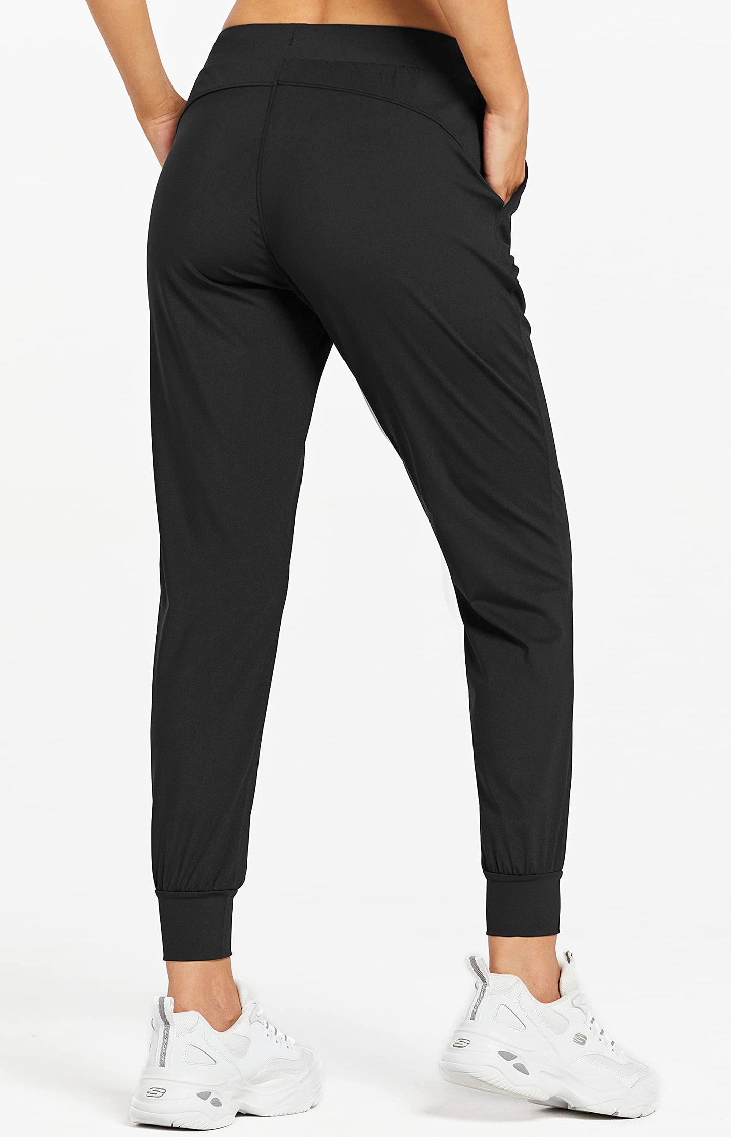 Libin Joggers for Women Tall/Regular/Petite Dance Sweatpants Athletic Workout Trousers Pants Tapered Casual Teacher Yoga Pants for Running Golf Work Cloths, Black 3XL