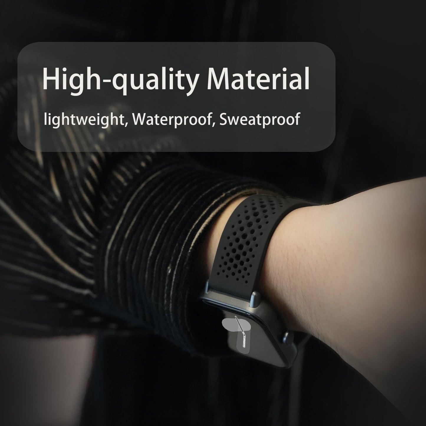 Lamshaw Compatible with Cubitt Viva Pro Smart Watch Band, Quick Release Sport Strap Watchband Compatible for Cubitt Viva Pro, Viva, Aura Pro, Aura Smart Watch (Black)
