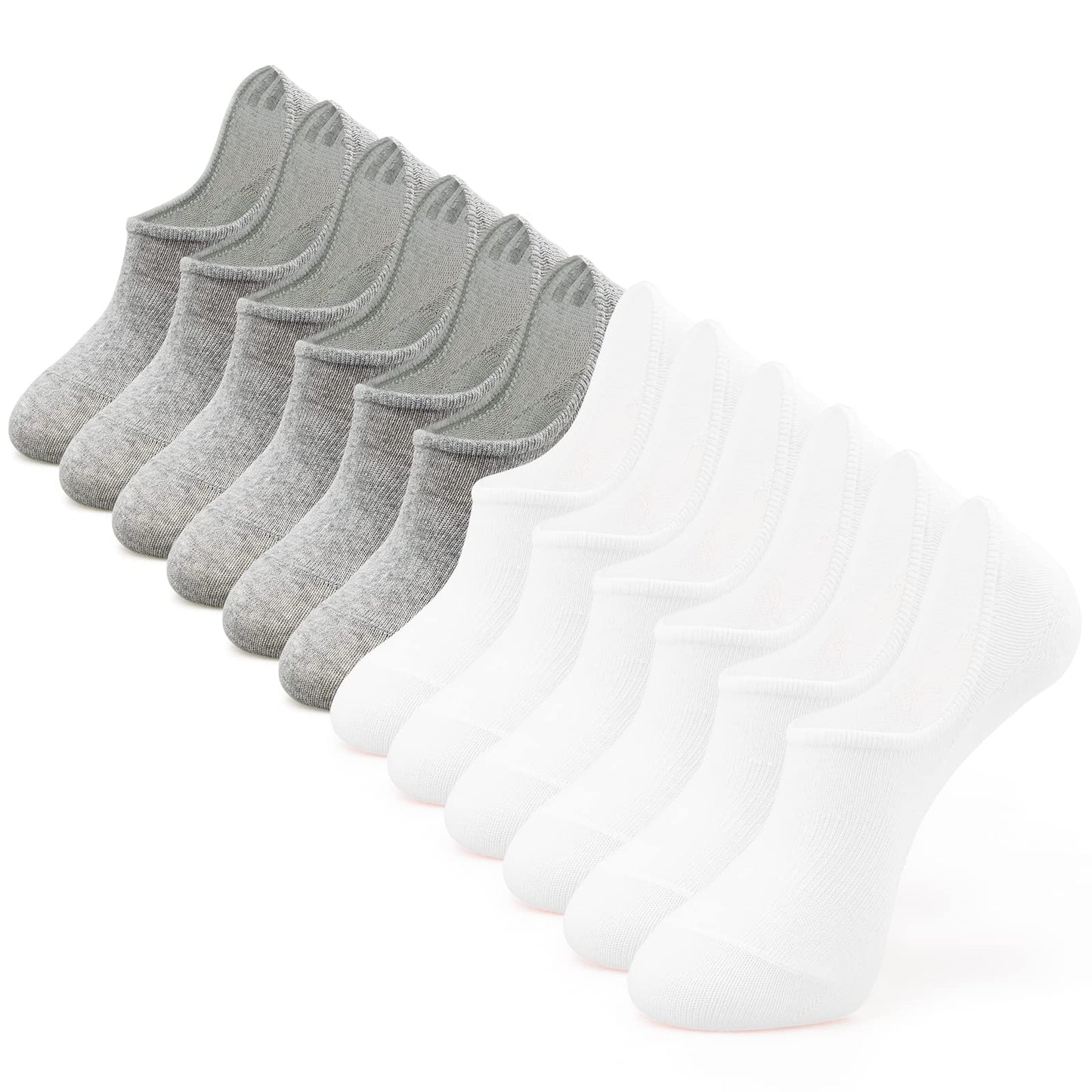 IDEGG No Show Socks Women & Men Low Cut Ankle Short Anti-slid Athletic Running Casual Invisible Liner Socks