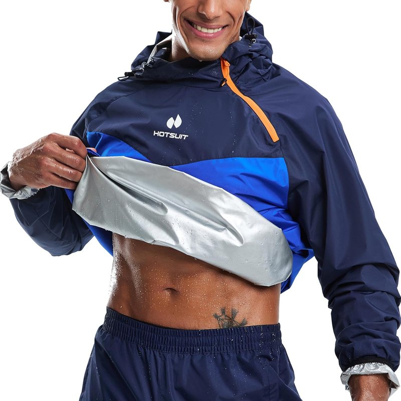 Sauna Suit for Men - HOTSUIT Sweat Jacket & Pants for Gym Workouts | Lightweight, Comfortable Fit
