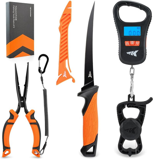 KastKing ToughTide Fishing Scale - Ultra-Thin Digital Design, 65lb Capacity | USB Charging, LCD Display, Ergonomic Handle