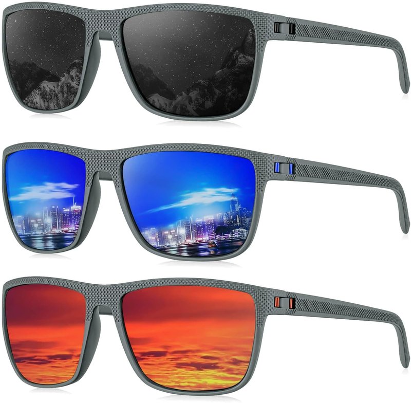 KALIYADI Polarized Sunglasses for Men - Lightweight UV Protection for Driving, Fishing & Golf