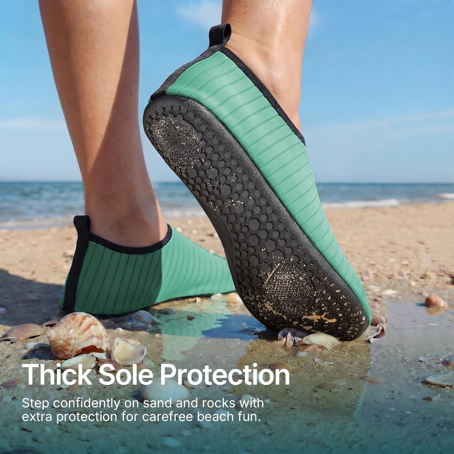 Quick-Dry Water Shoes for Men & Women - Aqua Socks for Beach, Swim, Yoga & Hiking | Adult & Youth Sizes