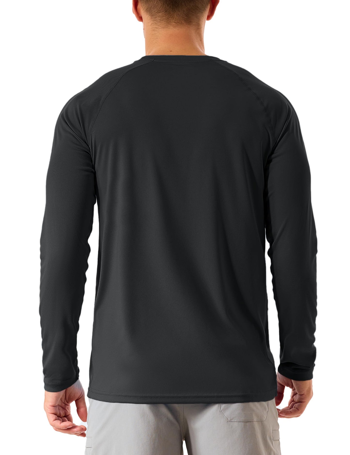 KINSWT Men's Sun Protection Shirts UPF 50+ Long Sleeve Swim Shirts UV SPF Quick Dry Lightweight Rash Guard