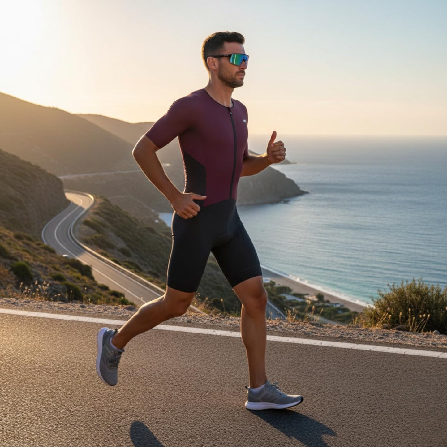 Men's Triathlon Suits - High Elasticity Breathable Quick-Drying Trisuits for Cycling, Swimming & Running | Various Sizes Available