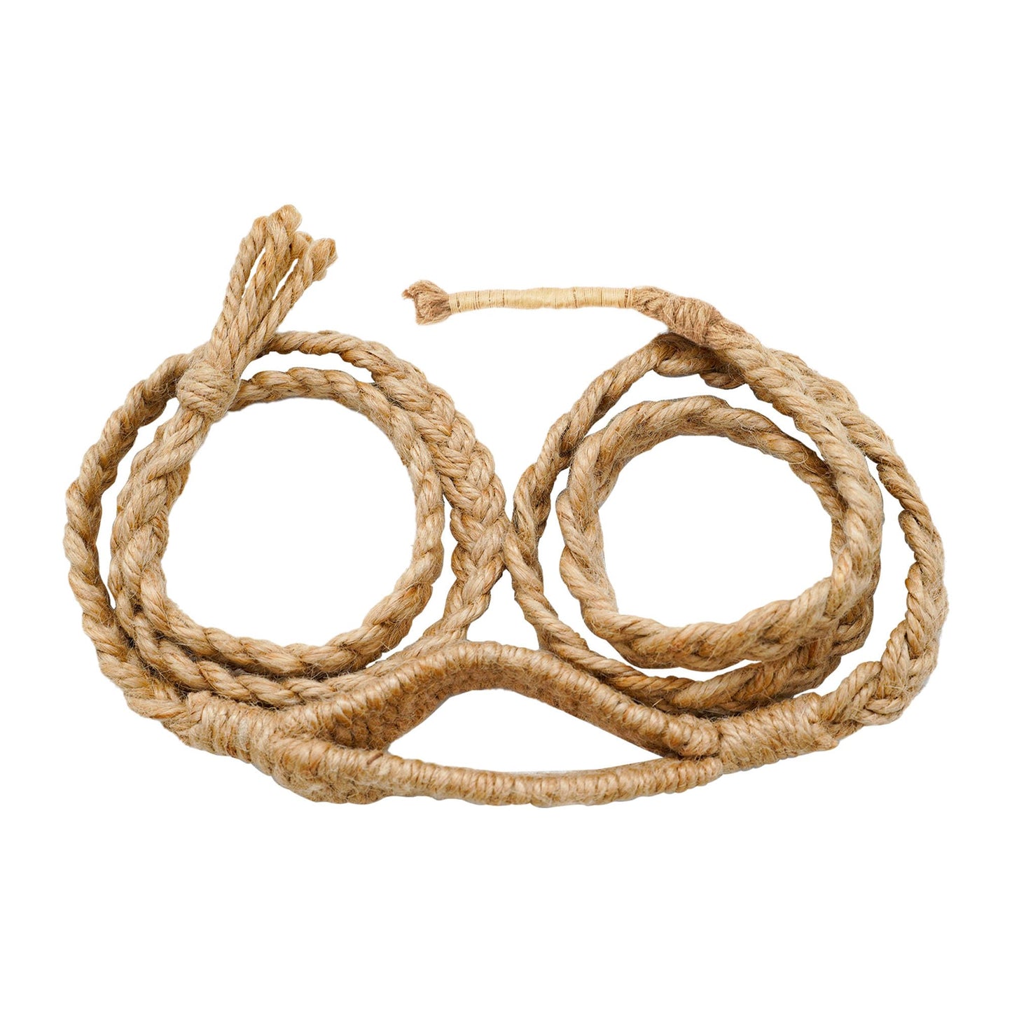 Lord of Battles Balearic Roman Greek Sling Handcrafted Braided Cords Throwing Slingshot for Historical Reenactments (Jute Sling)