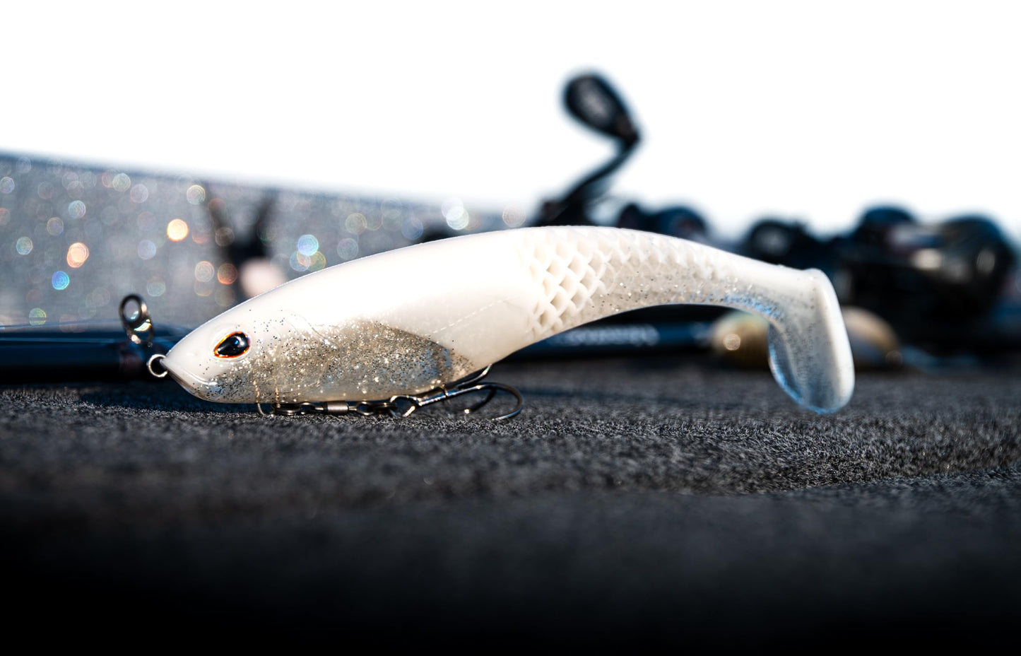 Berkley PowerBait® CullShad Fishing Bait, Sight Flash, 6 in, Soft Swimbait, Equipped with Fusion19TM Hook, Smart Weighting System
