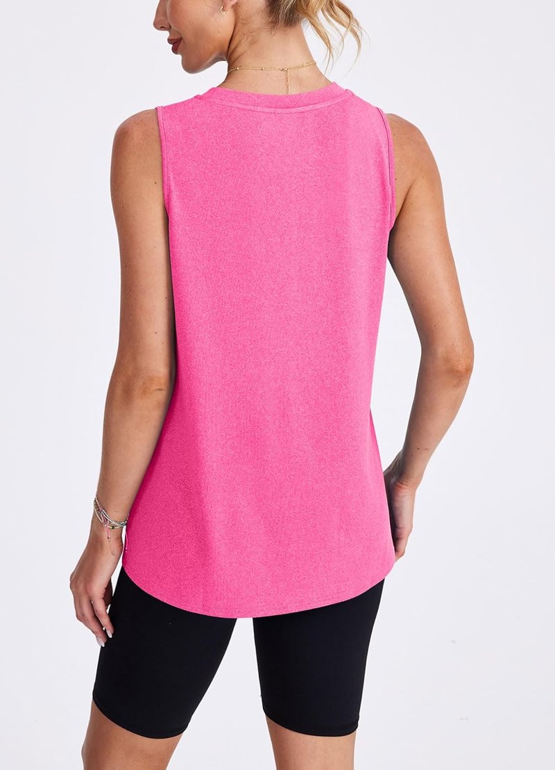 Women's Workout Tank Tops - Lightweight Sleeveless Athletic Shirts for Yoga, Running & Tennis | Loose Fit