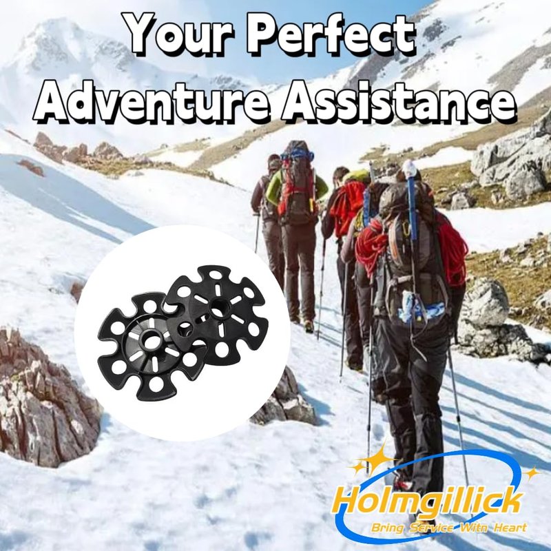 10 pcs Removable Mud Ski Basket Trekking Pole Snowflake Basket,Removable Mud Ski Basket Replacement Accessory for Hiking Poles