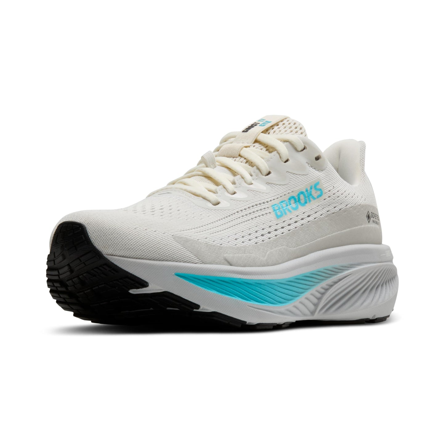 Brooks Women’s Ghost 17 GTX Waterproof Supportive Running & Walking Shoe - Coconut/Oyster/Blue - 10.5 Medium