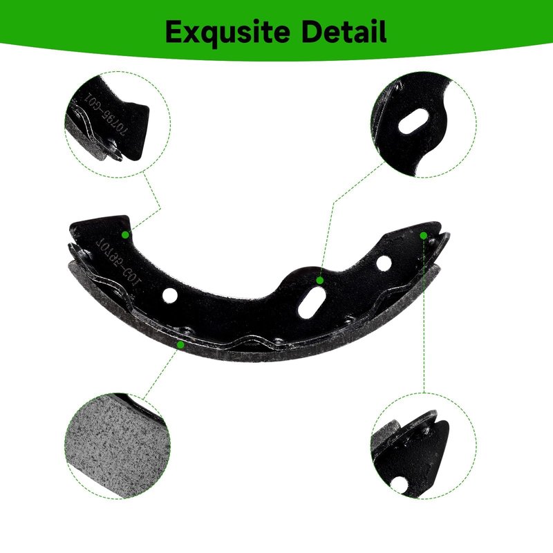 iLSKW EZGO Brake Shoes Pads Brake Spring Kit Fits EZGO TXT/Medalist 1997-2008 Fit Workhorse 800 Gas 1997-2012, Yamaha G14,G16,G19 1995-2002 Replace OEM 27943G01 27945G01 70795G01